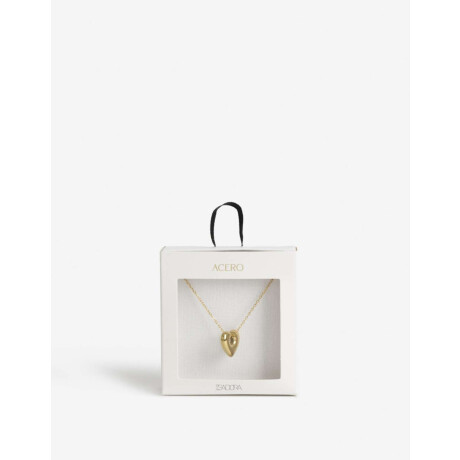 Cadena Corta con Dije Metal Dorado