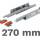 Guía oculta Tandem con cierre suave 560H 270