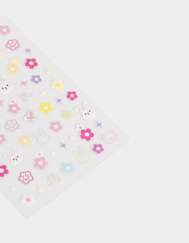 Accesorios de Cosmética Infantiles Mini Autoadhesivos Para Uñas Magic Garden - Combinacion Multicolor