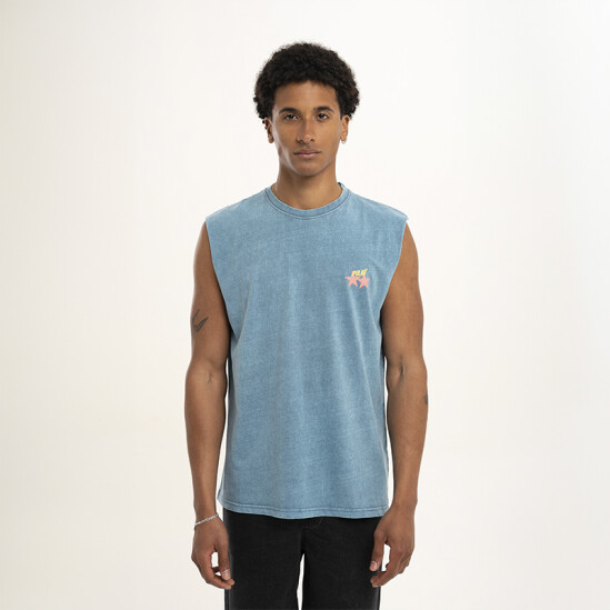 Musculosa Pulau Starship Azul