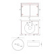 MUEBLE PELLINI EN MDF Y MELAMINA - COLOR MADERA GAMAS DE MARRON