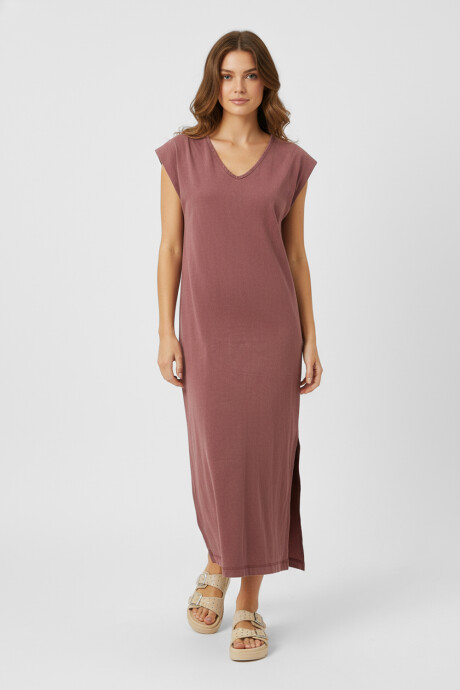 Vestido Bricena Bordeaux