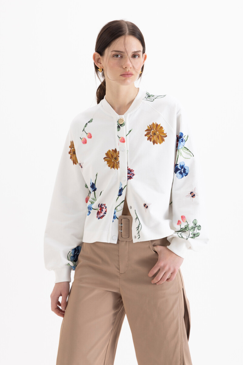 CAMPERA BRITISH Blanco