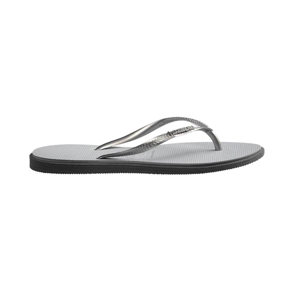 Sandalias Havaianas Slim Point Mujer Acero Gris