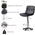 Butaca eco cuero con respaldo alto Pillow Negro