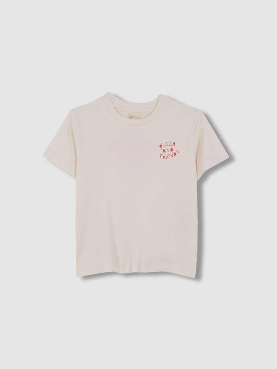 Camiseta Print Pizza Crudo