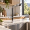 Grifería de cocina Monocomando de mesada extensible Vetta Cromado Brillante Grifería De Cocina Monocomando De Mesada Extensible Vetta Cromado Brillante