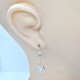 Caravanas largas en oro 18k antiguas con brillantes. Caravanas largas en oro 18k antiguas con brillantes.