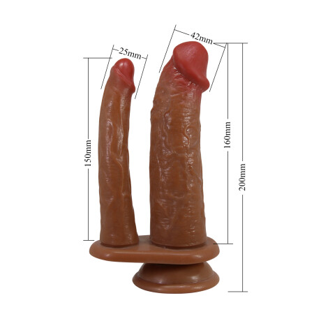Doble Dildo con Ventosa Hulbert Pretty Love Doble Dildo con Ventosa Hulbert Pretty Love