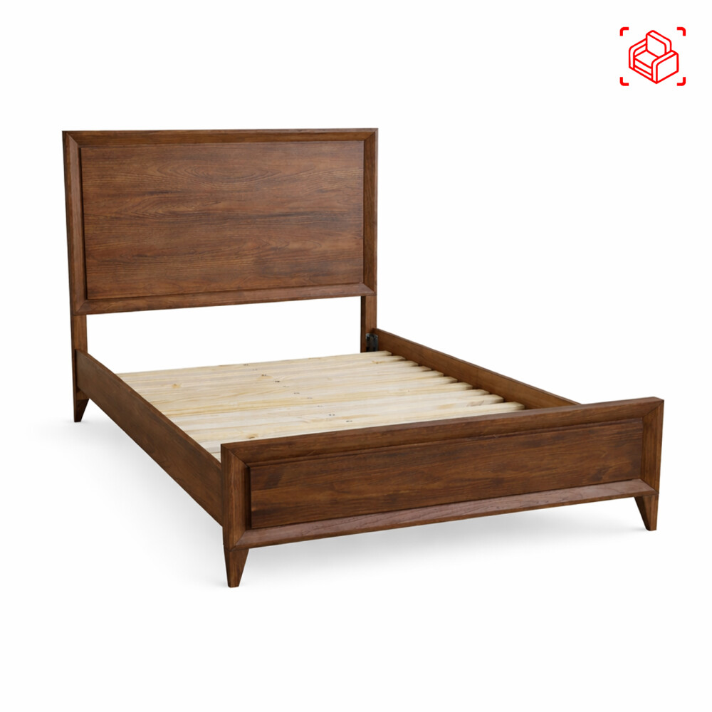 CAMA QUEEN MADERA MARRON MILLENIUM