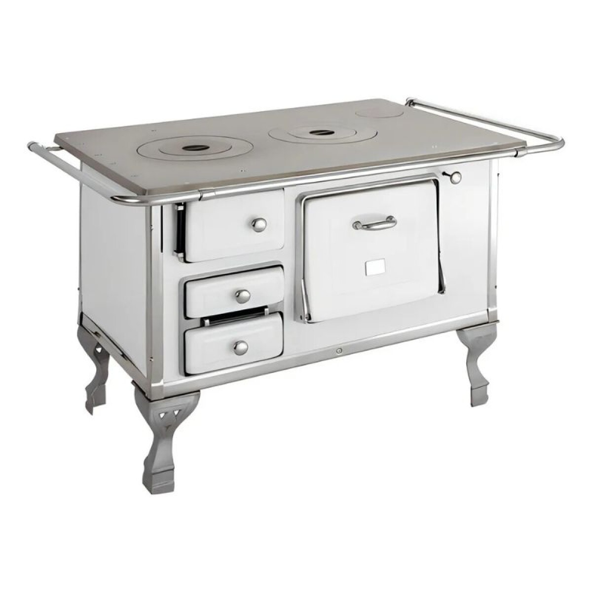 COCINA A LEÑA N°2 - ESMALTADA BLANCA 