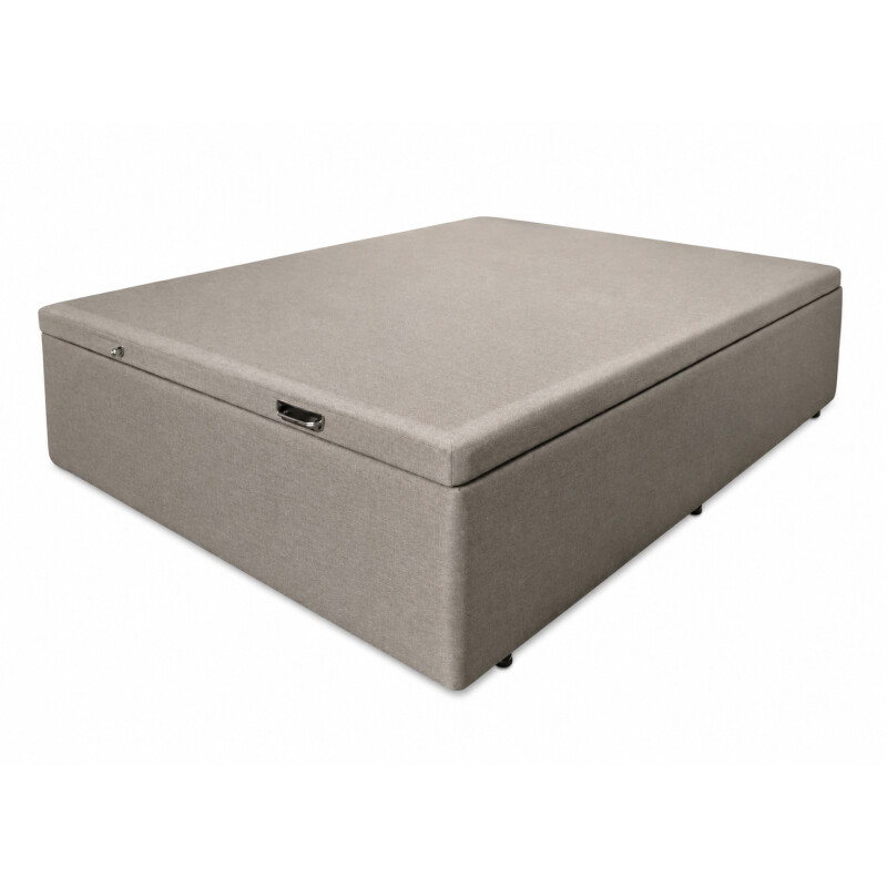 Box Baúl - Tapizado en Lino 140x190 Gris
