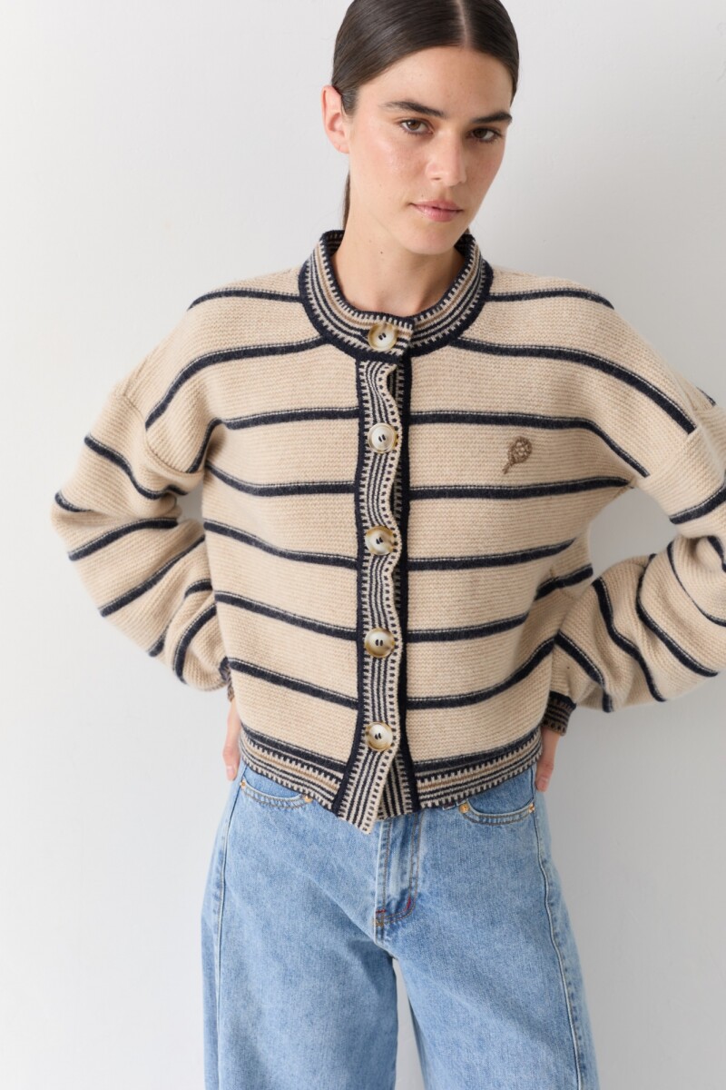 CARDIGAN TERRO TENNIS Crudo