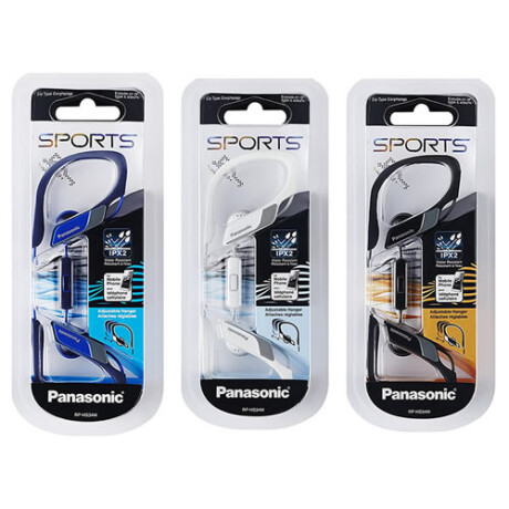 Panasonic Auriculares Ergonomicos Con Clip Deportivo Rp-hs34 AZUL