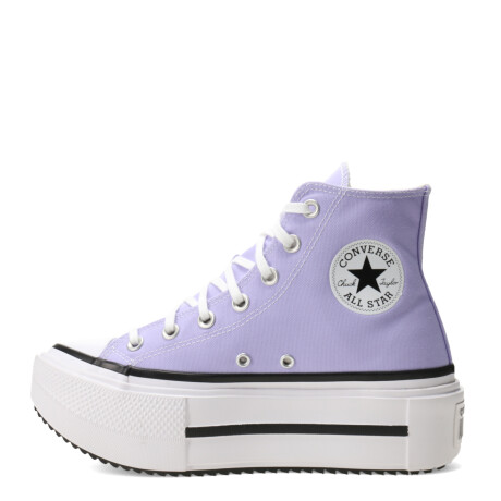 Championes de Mujer Converse All Star Lift Double Stack Violeta - Egret - Negro