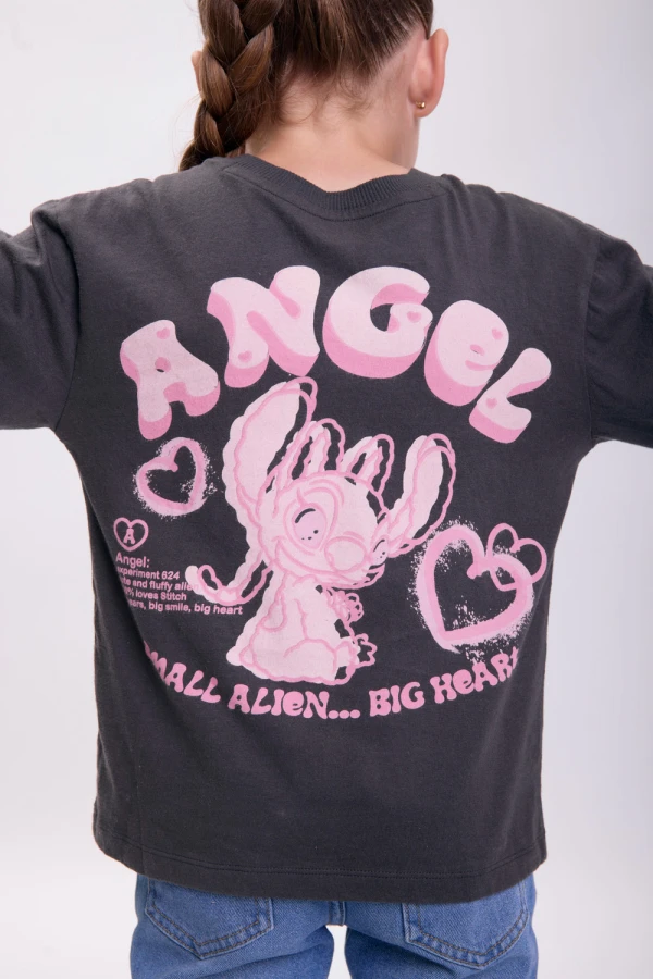 Remera estampa Gris Oscuro