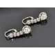 Par De Caravanas En Oro 18K Blanco Y Brillantes 2,40 Ct. Aprox. Par De Caravanas En Oro 18K Blanco Y Brillantes 2,40 Ct. Aprox.