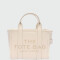 MARC JACOBS - THE LEATHER SMALL TOTE BAG Blanco
