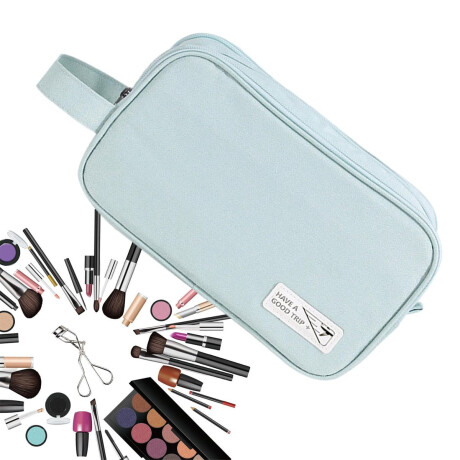 Neceser Organizador Mano p/ Viaje Bolso Maquillaje Cosmética Verde