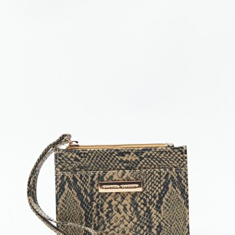 BILLETERA SNAKE Beige