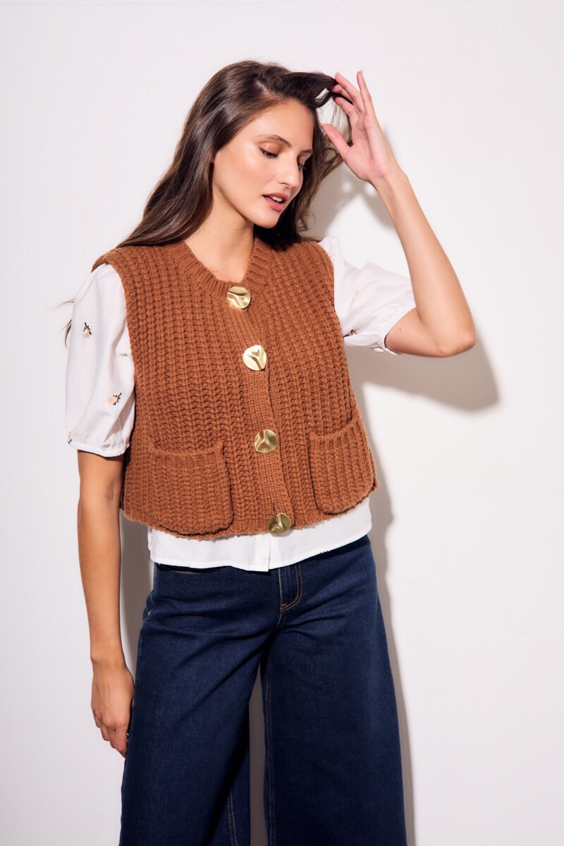 Chaleco Lana Chocolate