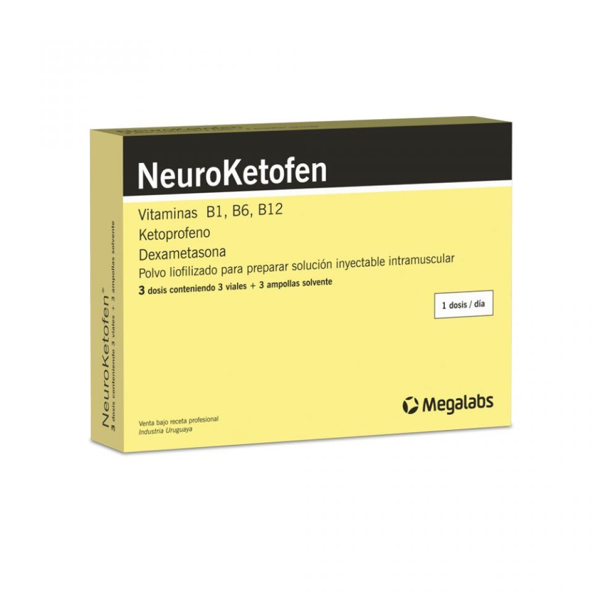 Neuroketofen Inyectable 3 Ampollas – Analgésico/antiinflamatorio 
