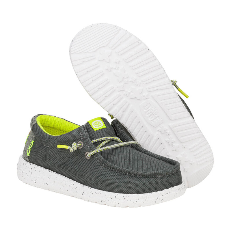 Wally Y Sport Grid - Niños Smoke Grey