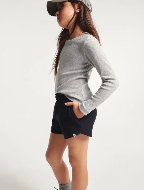 SHORT INFANTIL ESTILO RUNNING NEGRO