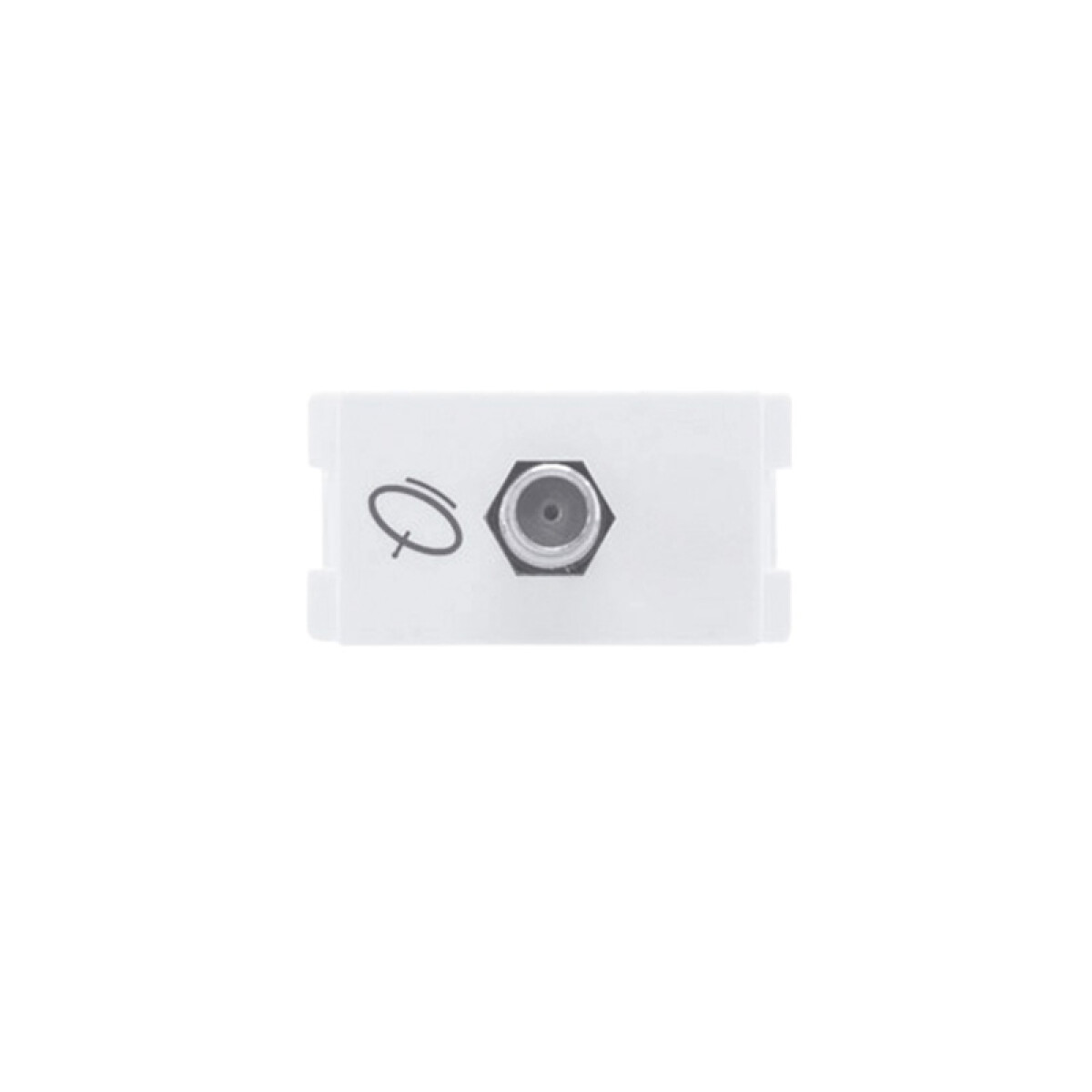 Toma Co-Axial 75Ohms Atenea Blanco 