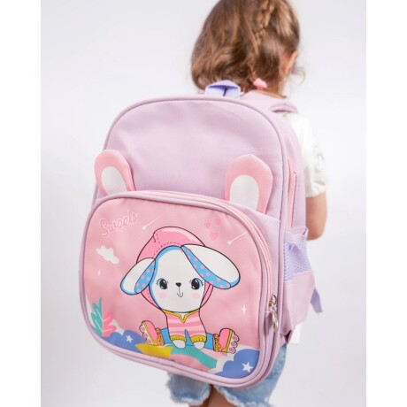 Mochila infantil Canva Fontana en nylon Rosada