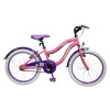 Bicicleta Infantil Baccio Mystic Rodado 20 De Paseo Con Ruedas Estabilizadoras Violeta/Rosa