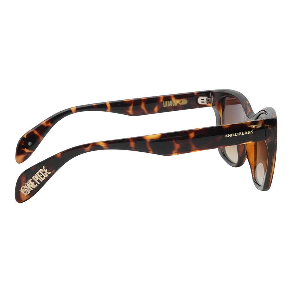 Lentes De Sol One Piece Cuadrado De Policarbonato Caramelo/Marrón
