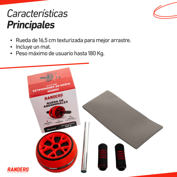 Rueda para Abdominales Ab Wheel - Randers Rueda para Abdominales Ab Wheel - Randers