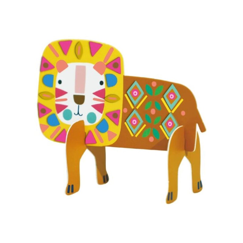 AV221 Juego De Crear Y Pegar Stickers - Safari Animals