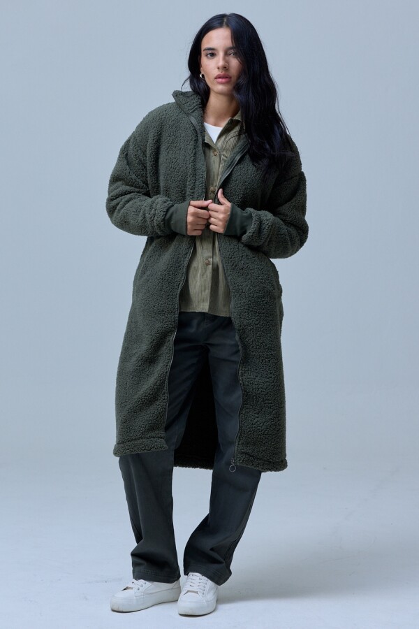 Campera Sherpa VERDE