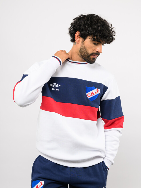 Buzo Grav Nacional Hombre Blanco, Azul Marino, Rojo