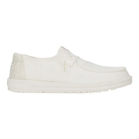 Wendy Eyelet Lace - Mujer White