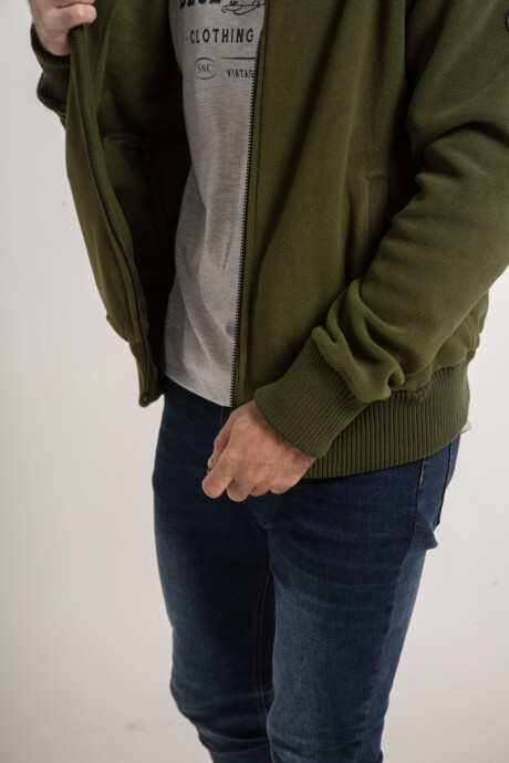 Campera polar peach Unisex Verde