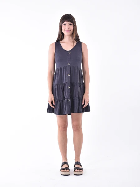 VESTIDO CURRY GRIS OSCURO