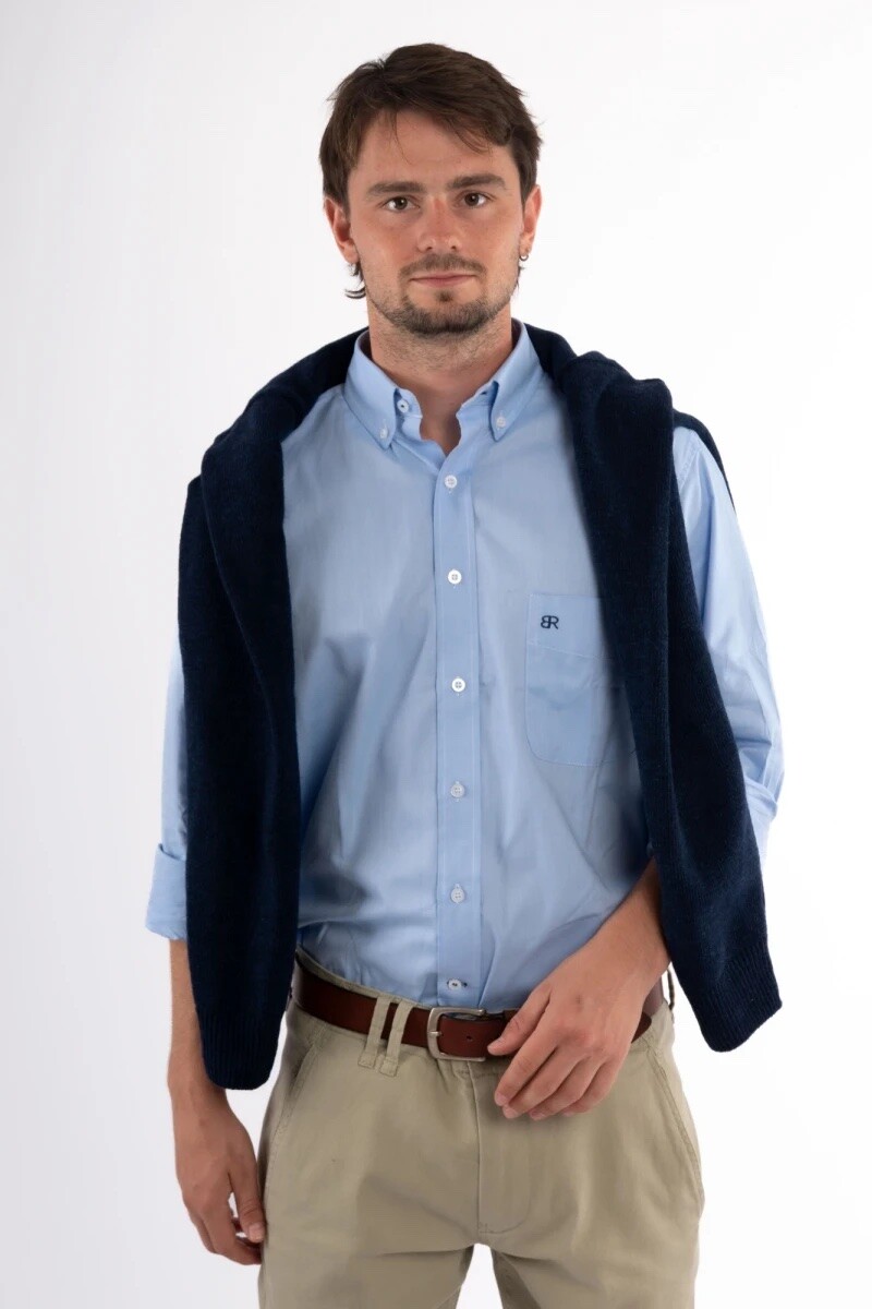 Camisa Oxford Brixton Celeste
