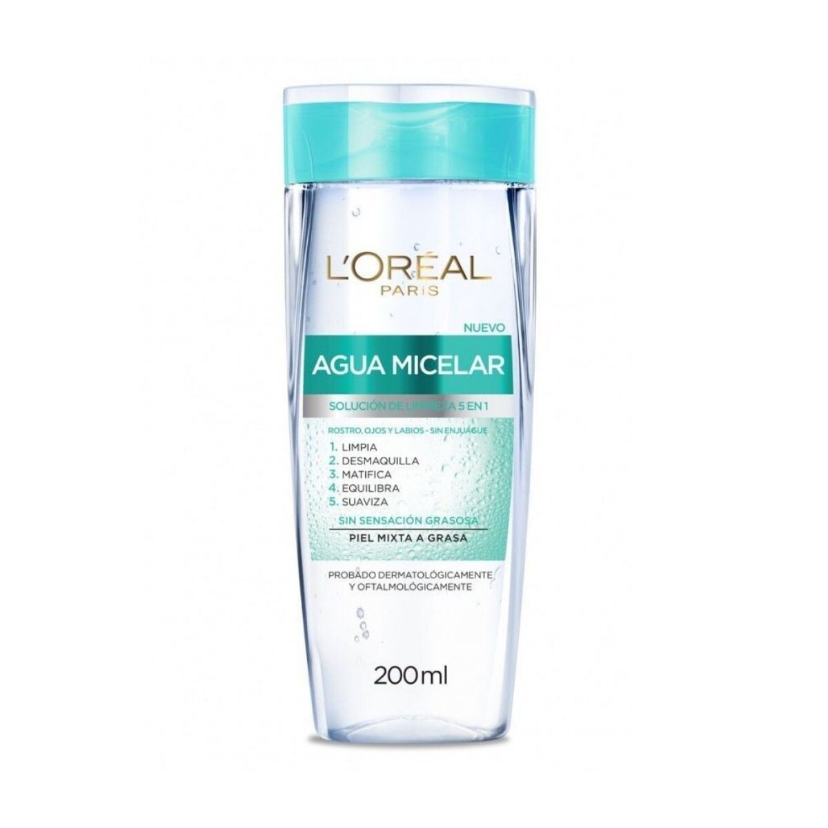 Agua Micelar L'Oréal Hidra Total 5 Piel Mixta a Grasa 200 ML 