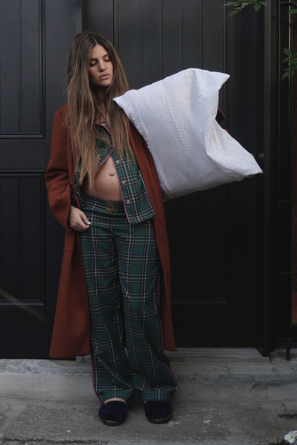 Sleepwalker Pijama Woman Verde / Mostaza