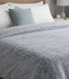 Frazada con Corderito King Size Home Class 240 x 260 cm Hoja Celeste