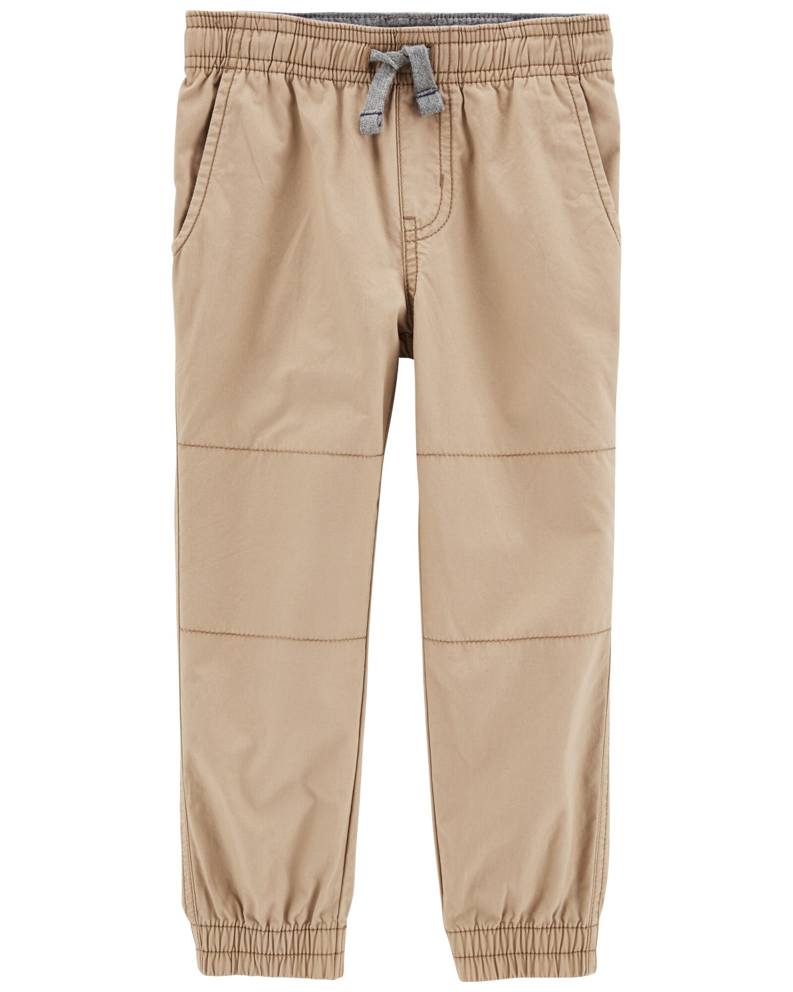 Pantalón de popelina, khaki. Talles 2-5T Sin color