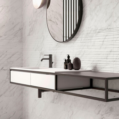 CERAMICA REVESTIMIENTO MATE GRIS MARMOLADO RECTIFICADO 25X70 GAMAS DE GRIS