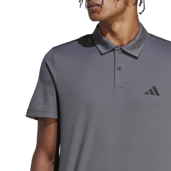 Remera Adidas Polo Train Essentials Gris