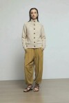 Cardigan abotonado crudo