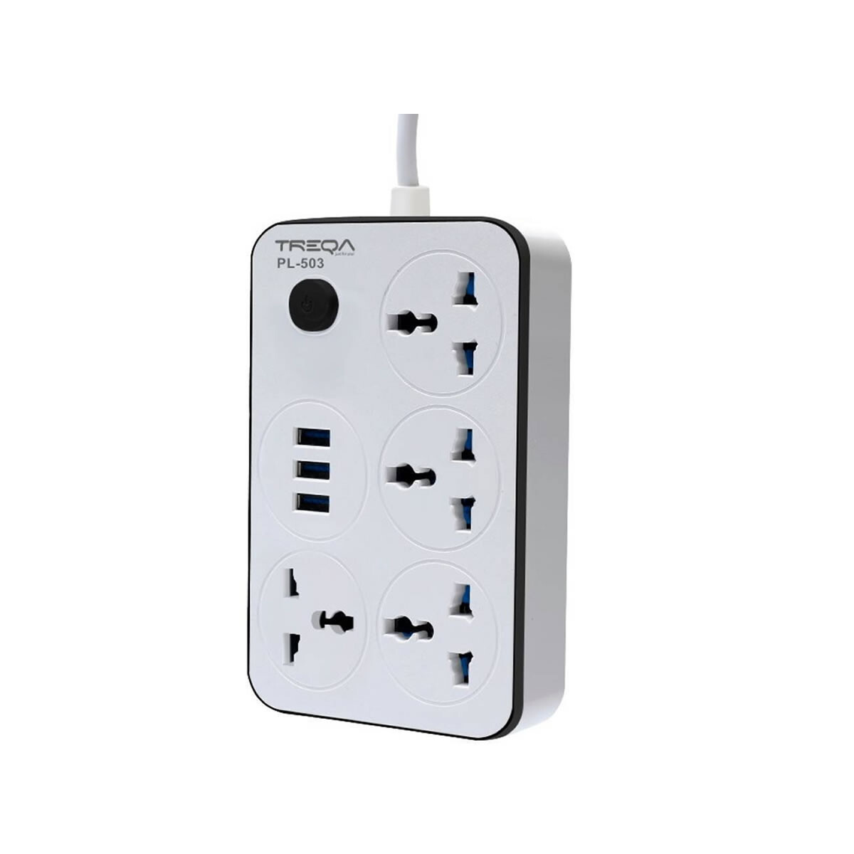 Adaptador Universal 3 USB + 4 Tomas 