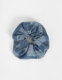 Skunzies De denim Scrunchie - Azul Celeste