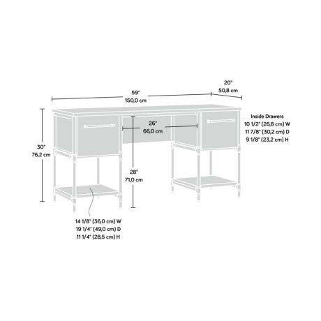 Escritorio Sauder Linea Iron City